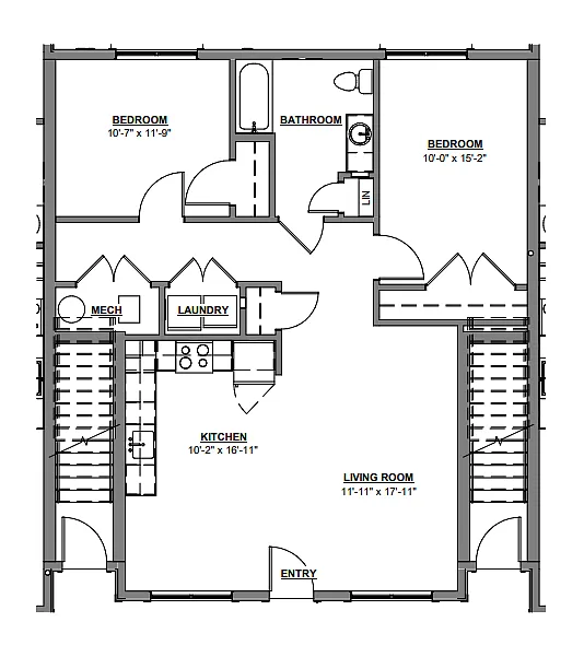Floor plan 2 Bedroom