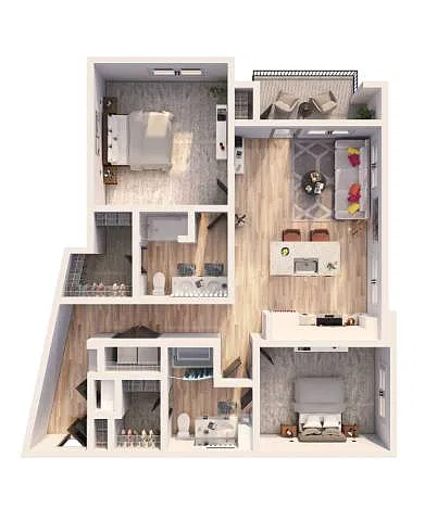 Floor plan B3