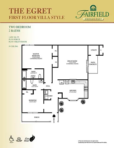 Floor plan The Egret