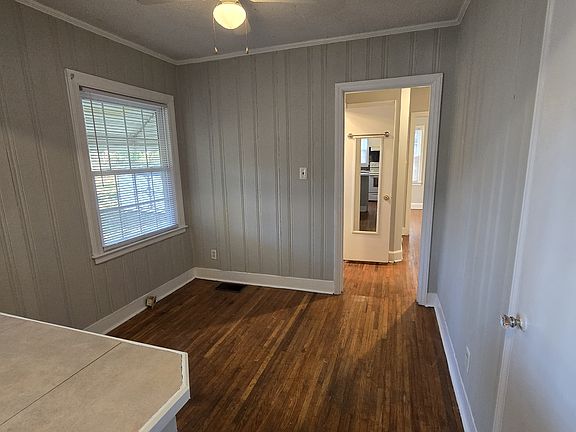 Breakfast nook overlooking the backyard