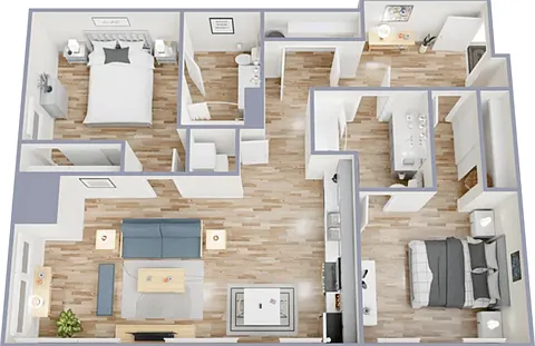 Two bedroom, two bath, 905 square foot apartment Two bedroom, two bath, 905 square foot apartment