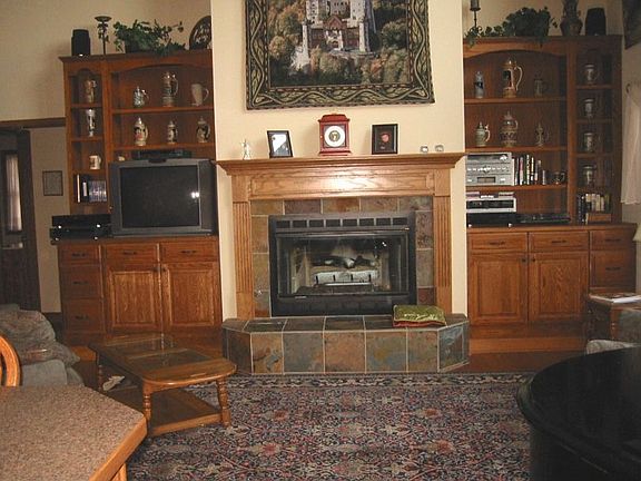 fireplace in great room