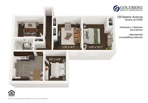 Floor plan 3 Bedroom