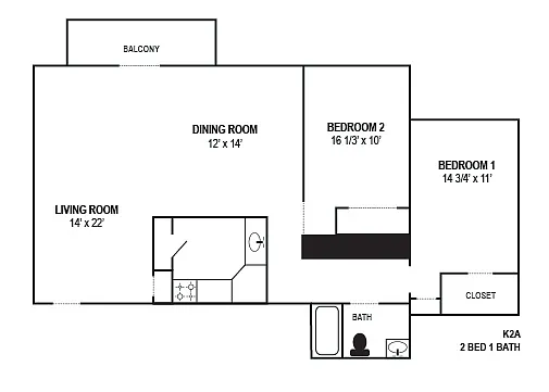 Floor plan K2A