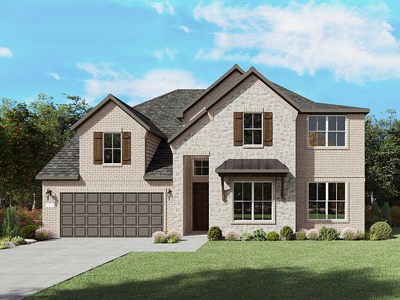 The Electra, a two-story new home design shown with home exterior FC 201