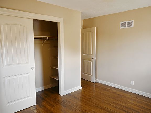 Bedroom and closet at Square 131 5-Plex.