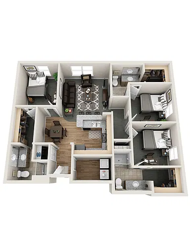 Floor plan 3X3 B3