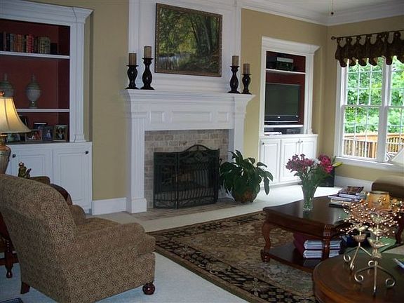 Family Room With Built Ins