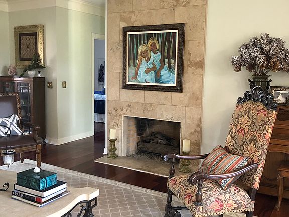 wood burning fireplace 