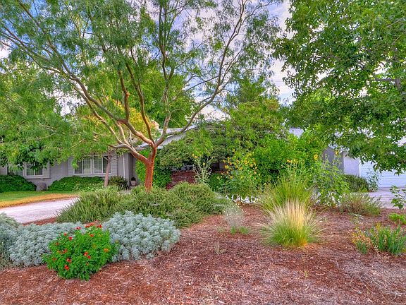landscaped front yard