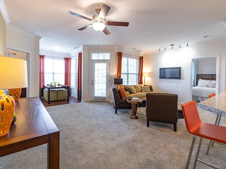 Mirbeau Floor Plan Living Room at Westhaven Luxury Apartments