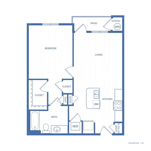 Floor plan 1X1 A2