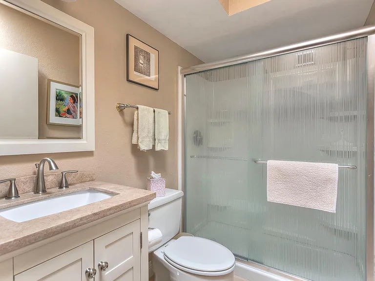 Guest bath with shower.