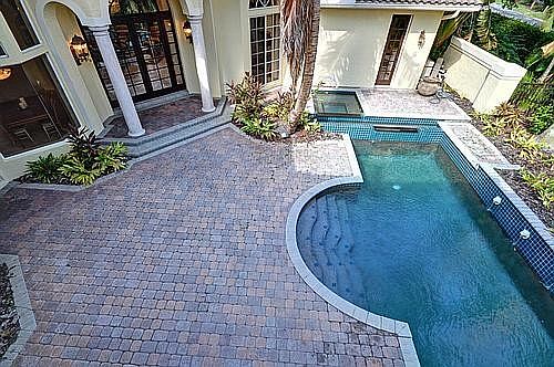 Patio and pool area