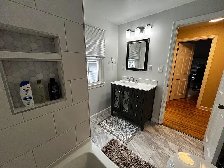 Upstairs bathroom, newly remodeled