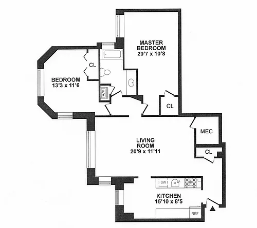Floor plan B1A-763 Renovated