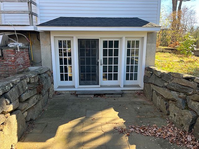 Private, patio entrance