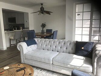 living room, dining room, kitchen