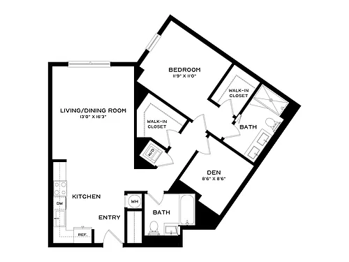 Floor plan A16-Den