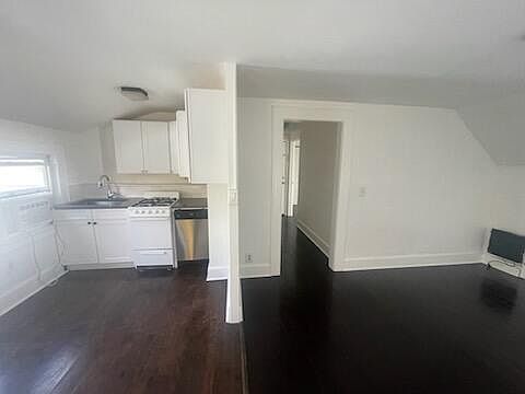 kitchen and living area