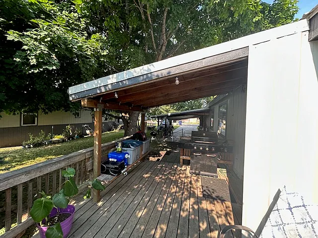 Covered deck