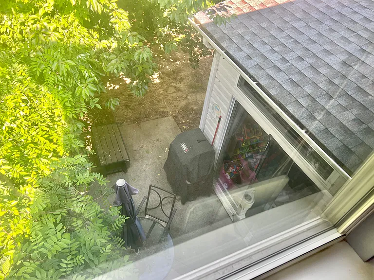 Patio view from upstairs-Current