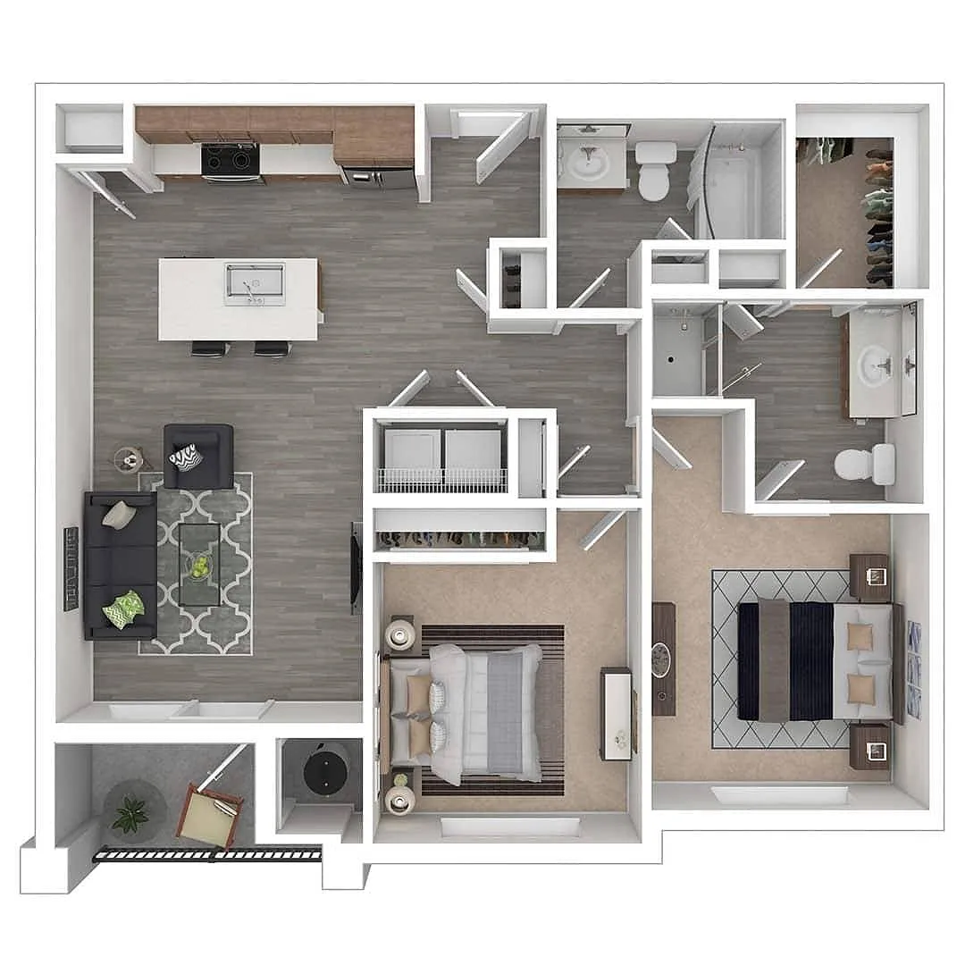 Floor plan 2X2-A