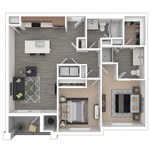 Floor plan 2X2-A