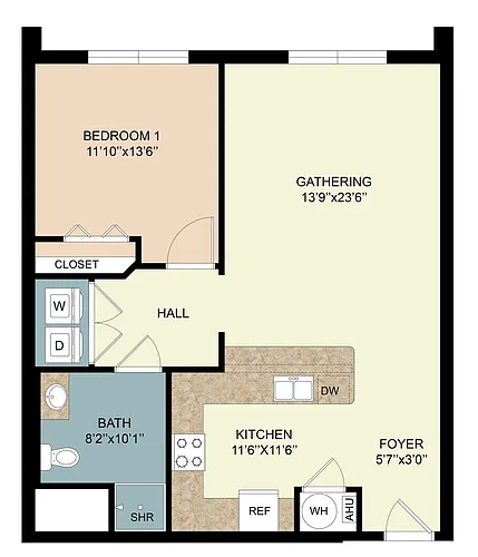 Floor plan 3-205