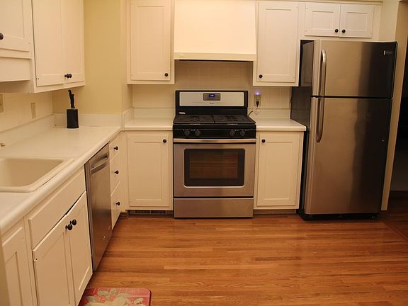 Kitchen with steel appliances