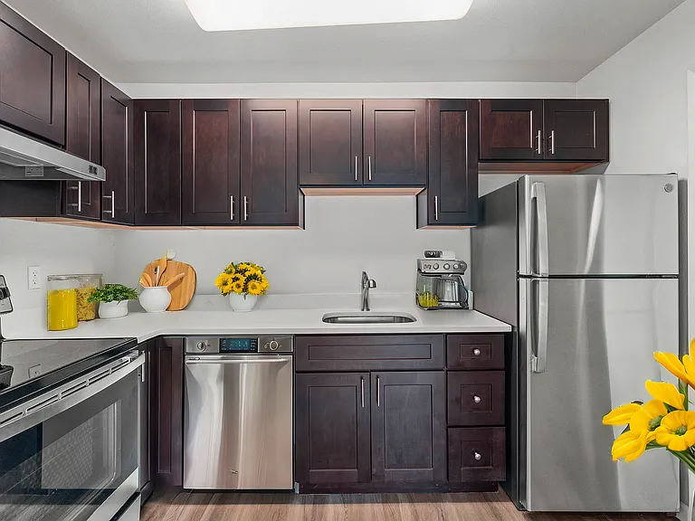 Experience culinary delight in a chic, modern kitchen designed for style and functionality.