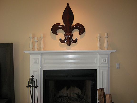 Woodburning fireplace