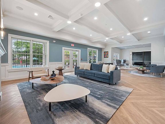 A bright, airy clubhouse designed for connection and comfort