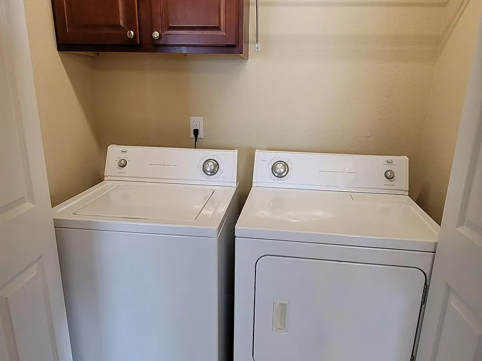 Washer and dryer included