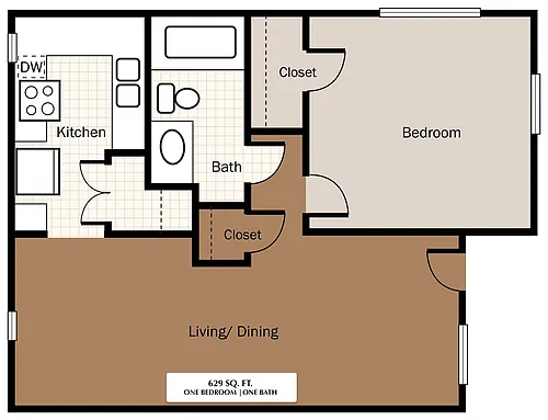 Floor plan 1X1