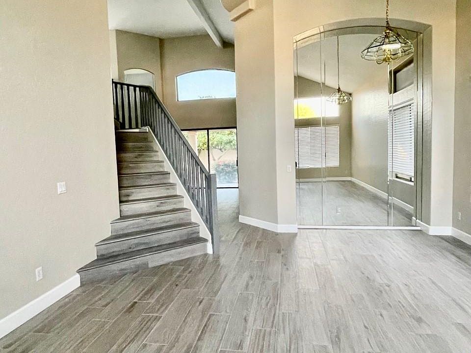 New flooring throughout house, including the stairs