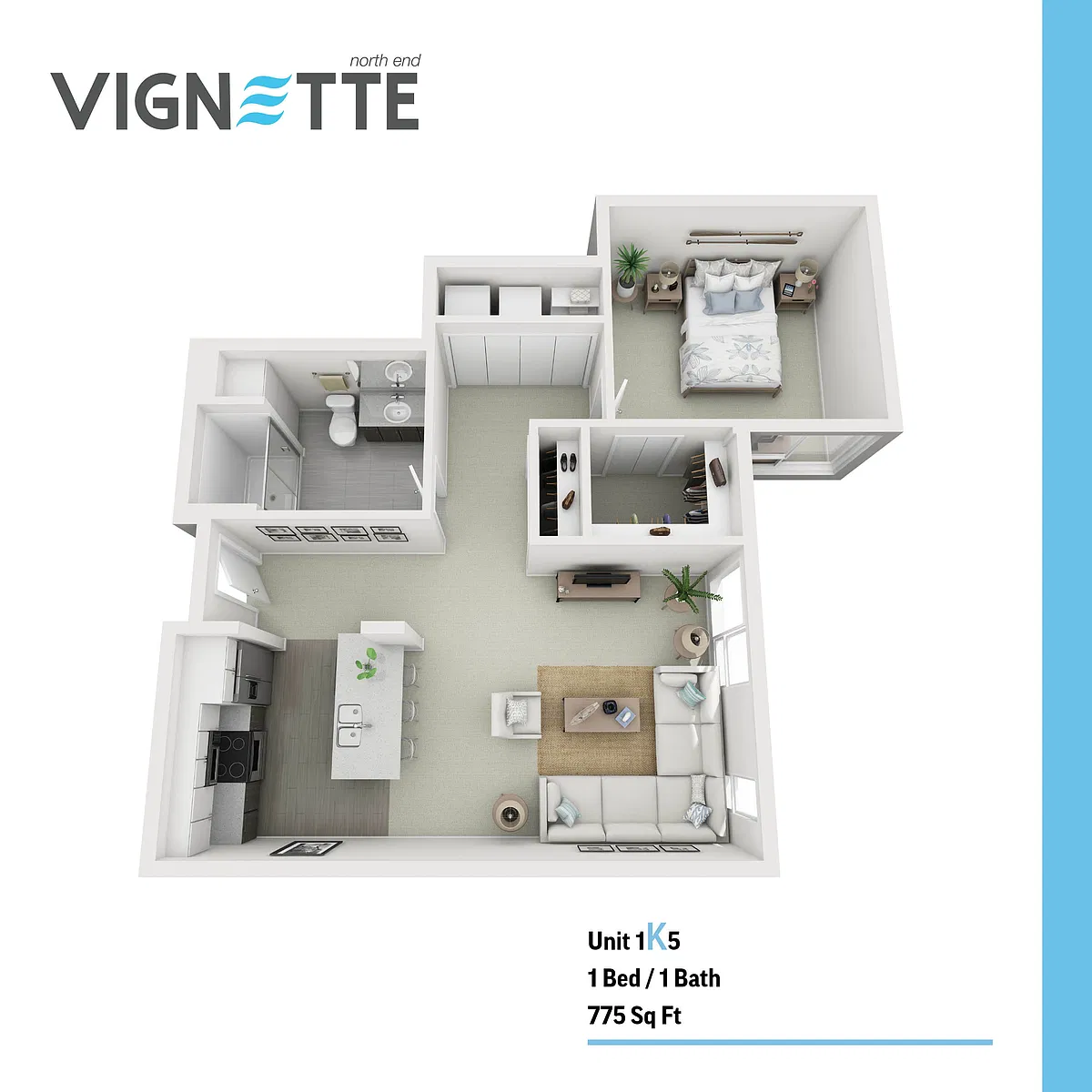 Floor plan 1K5