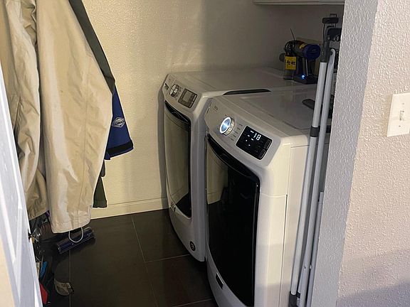 laundry and coat closet