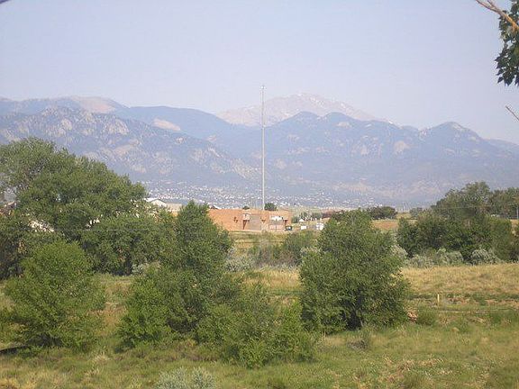 Enjoy Pikes Peak views from the main level deck.