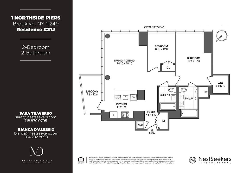 2nd image of 1 Northside Piers APT 21J