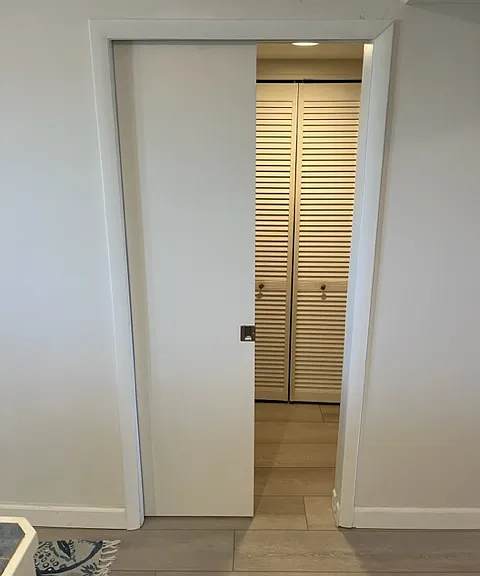 Pocket door for ensuite