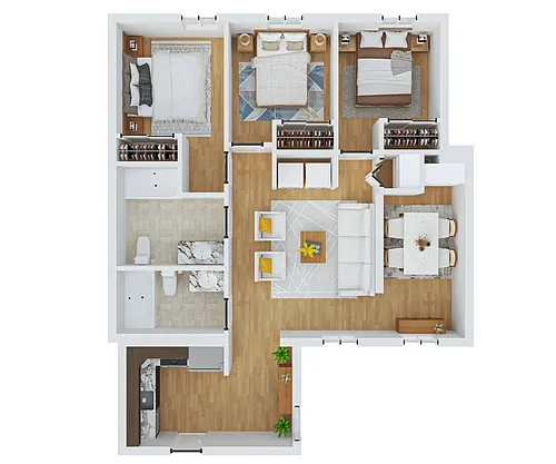 Floor plan Individual Bedroom