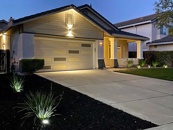 Newly installed energy efficient landscape and security lighting.