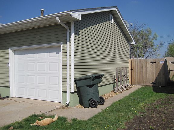 Side of attached garage 