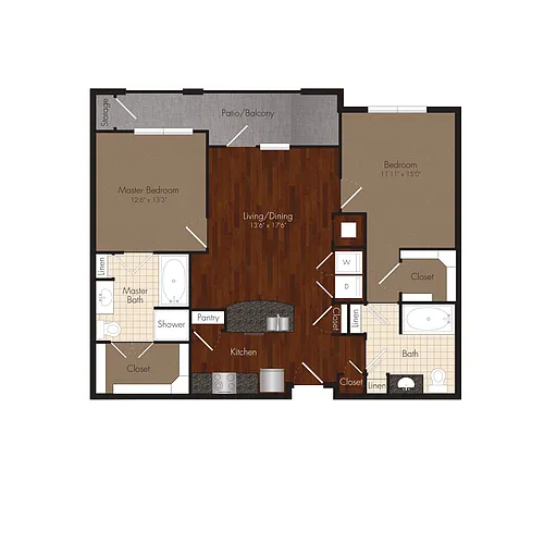 Floor plan The Mandell