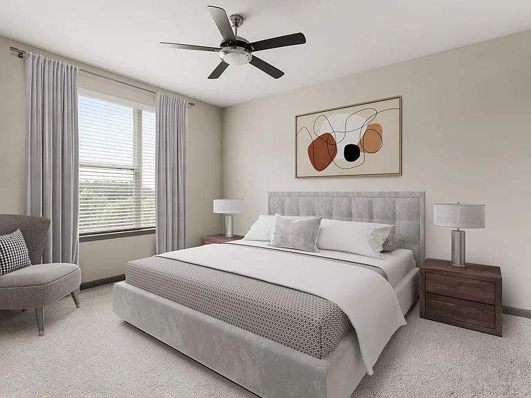 Spacious bedrooms that feel like home.