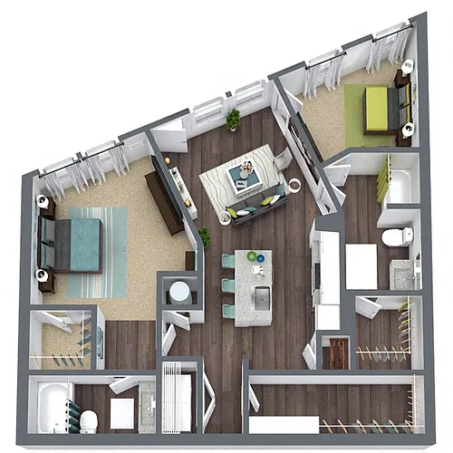 Floor plan B1 - Terrace Level
