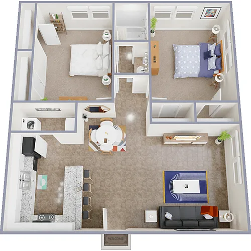 Floor plan 2 Bedroom