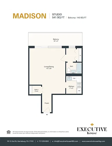 Floor plan The Madison