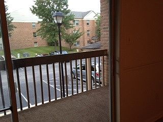 2nd floor balcony w/storage area